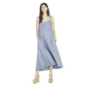 NWT Hatch Maternity Chambray Julienne Dress Size 3
